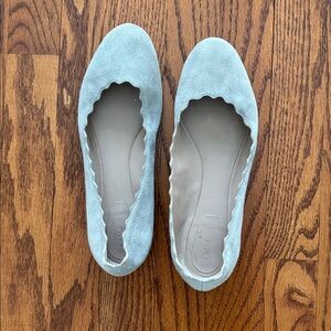 Chloe Lauren flats in elephant grey suede, size 38